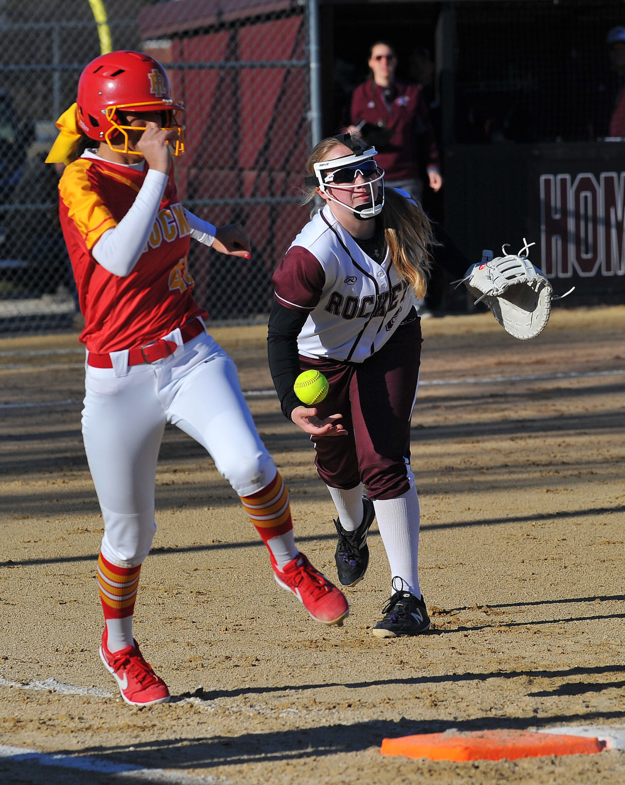 Rock Island at Rockridge softball
